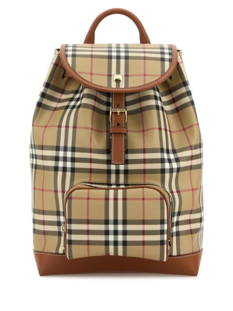 Burberry Printed canvas backpack