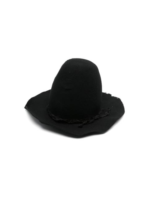 distressed fedora