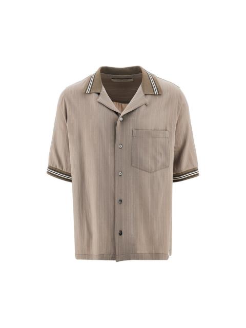 Golden Goose PINSTRIPED WOOL-BLEND SHIRT