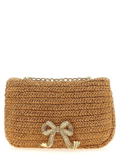 self-portrait Self Portrait Women 'Raffia Bow Charm' Shoulder Bag