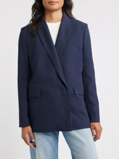 BOSS BOSS Janka Pinstripe Blazer in Sky Captain Pinstripe at Nordstrom