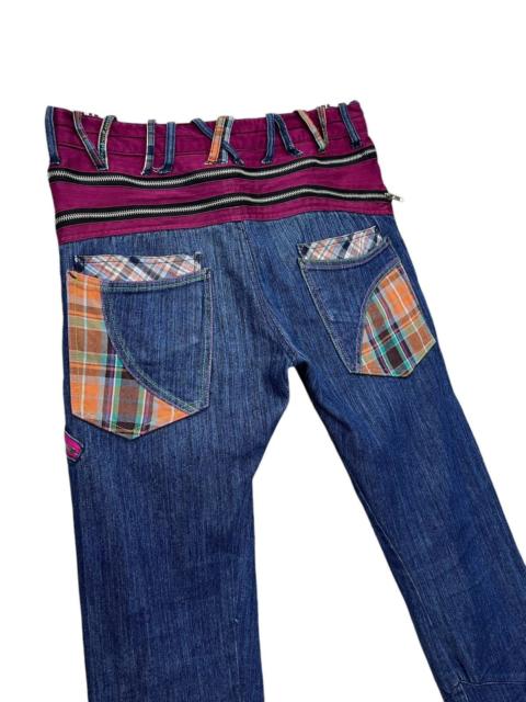 Other Designers Vintage AMP By MANYDOPE Grunge Bondage Multizipper Designer