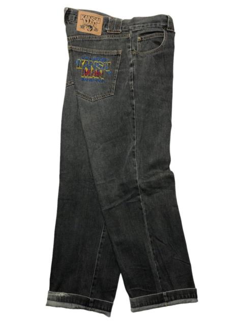 Other Designers Japanese Brand - Vintage Kansai Yamamoto embroidery logo denim pants