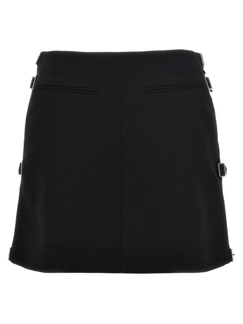 courrèges Courreges Women 'Multi Sangle Wool Mini' Skirt