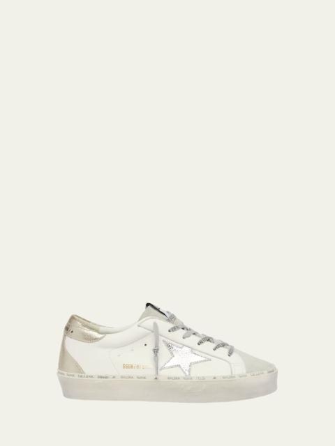 Golden Goose Hi Star Embossed Leather Low-Top Sneakers