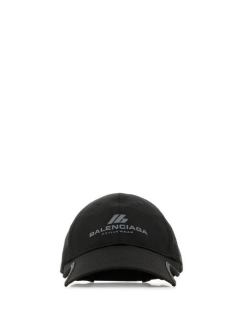 Balenciaga Women Black Polyester Baseball Cap