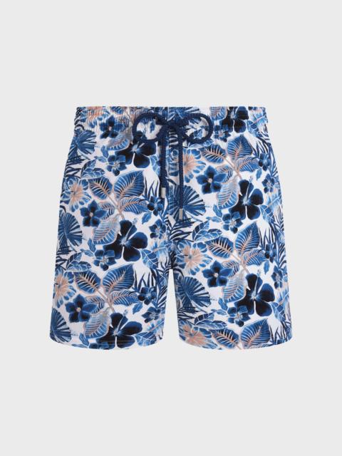 Vilebrequin MEN STRETCH SHORT SWIM TRUNKS ISLAND FLOWERS