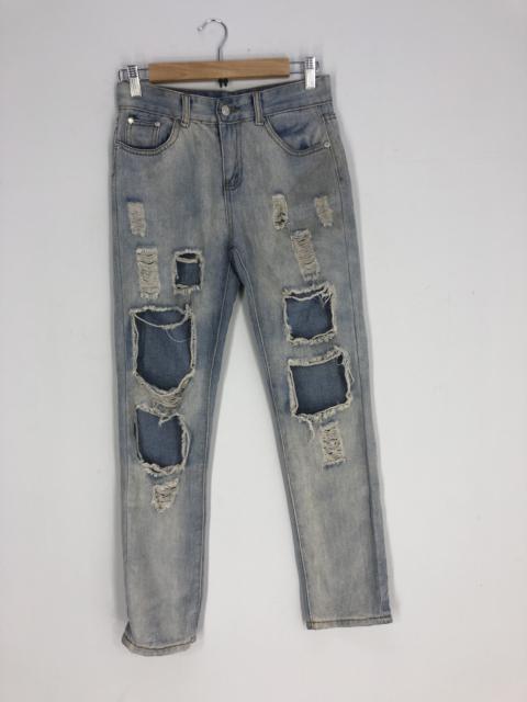 Other Designers Hype - UNBRAND patchwork Ripped Denim Size 27