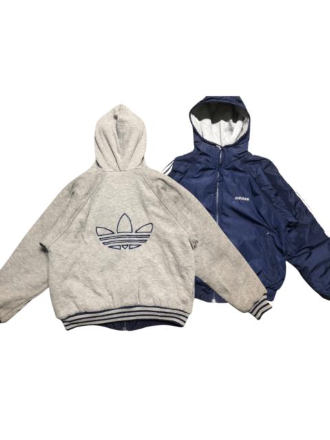 adidas Vintage 90s Adidas Rivesible Hoodie Zipper Jacket