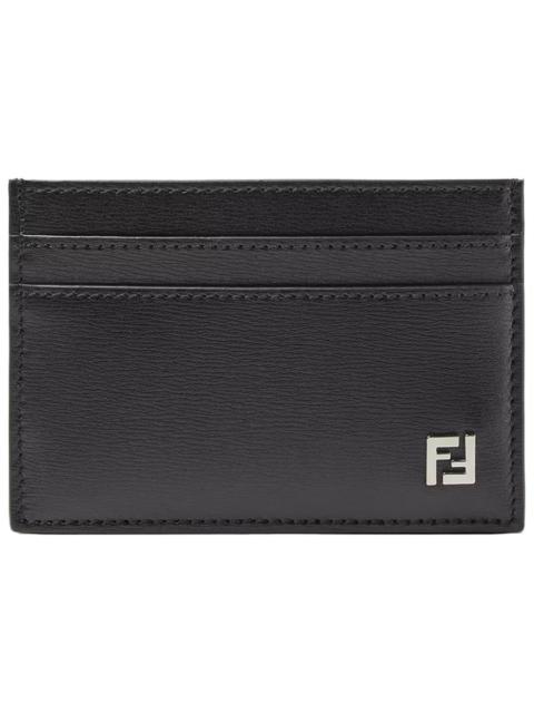 FENDI LEATHER "SQUARED FF" CARD HOLDER