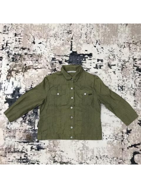 Other Designers Japanese Brand × Mademoiselle Non Non × Vintage - Madmoiselle Non Non Pocketed Button Up Colared Neck Denimtop