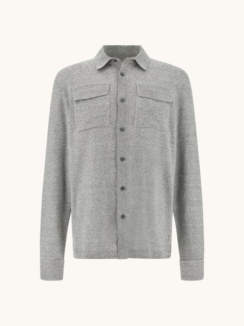 Paul & Shark OVERSHIRT IN LINEN AND URUKAI COTTON