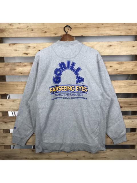 Other Designers Vintage - Vintage Gorilla Far Seeing Eyes Snap Button Jacket Big Logo