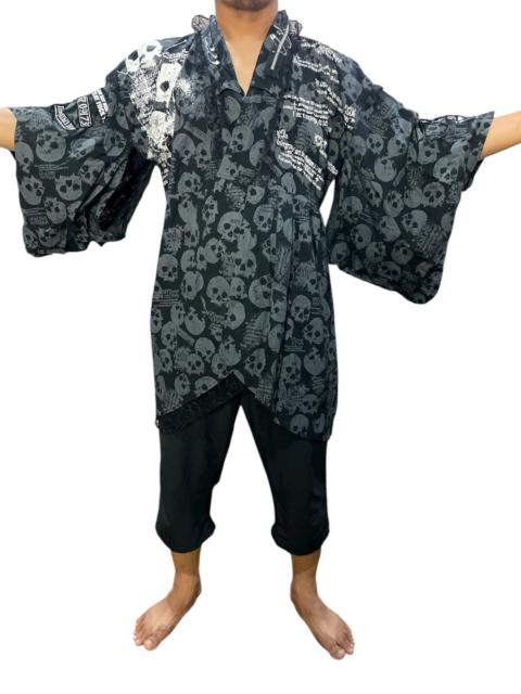 Other Designers Seditionaries - Mad Punks Skull Print Yukata Kimono