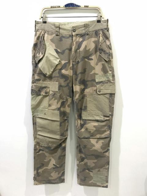 Other Designers Military - AVIREX Avant Garde Patchwork Multi Camo Cargo Tactical Pant