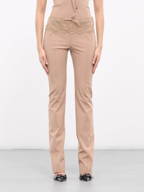 Blumarine Lace Flounce Pants