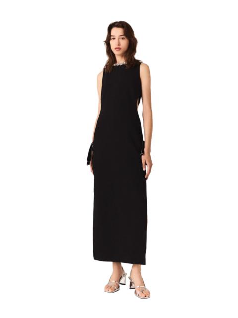 maje maje Jewel-collar maxi dress in Black at Nordstrom