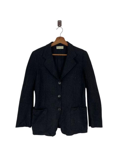 Other Designers Designer - VINTAGE ALBERTO BIANI WOOL BLACK WOMEN COAT