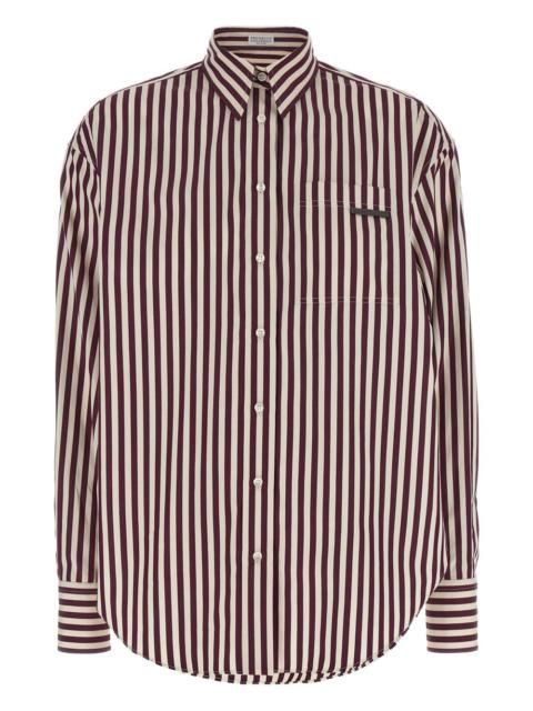 Brunello Cucinelli Brunello Cucinelli Women Striped Cotton Shirt