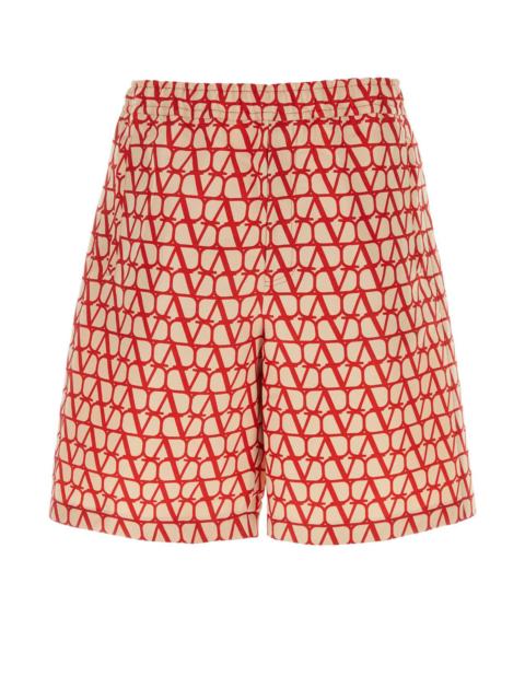 Valentino Valentino Garavani Men Toile Iconographe Bermuda Shorts
