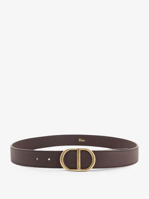 Dior Dior Men Grained Calfskin Belt