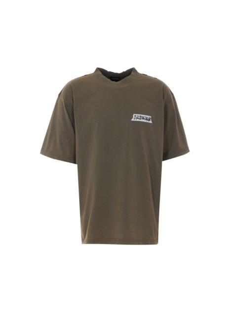 BALENCIAGA Balenciaga Men Masking Tape T-Shirt