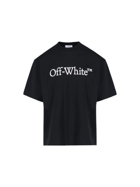 Off-White 'big Bookish' Black Cotton T-shirt