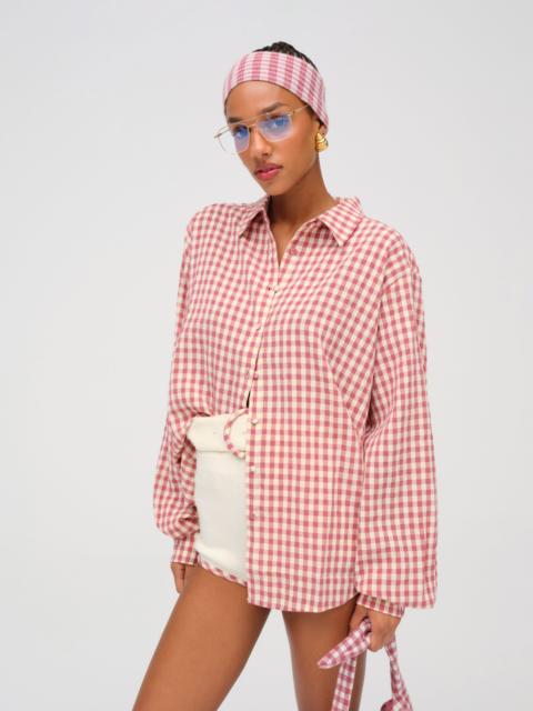 For Love & Lemons Georgia Gingham Button Down