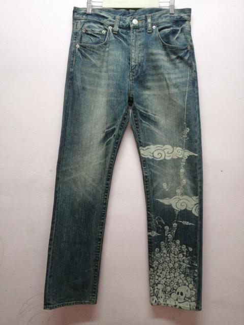 Other Designers Vintage Skulls Frightened Paint Jeans