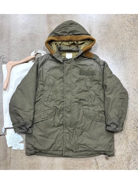 visvim VISVIM 23AW SYNAE Down Coat – Mud-dyed, distressed finish, detachable hood.