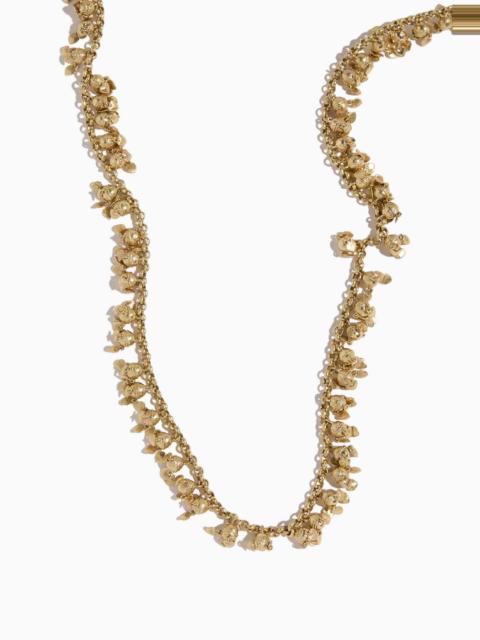 ALÉMAIS Le Jardin Heart Long Necklace in Gold