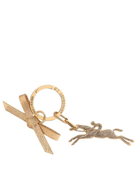 Longchamp Key ring Very pale gold - Leather