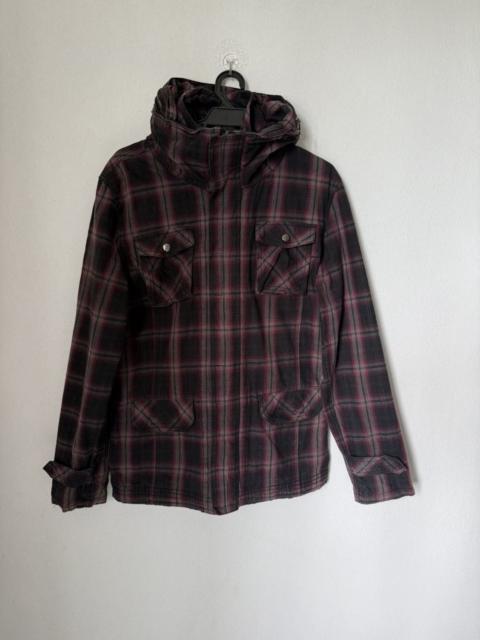 Other Designers Japanese Brand - Japan Brand Bulc Mountain Gothic Shadow Plaid Hidden Hoodie