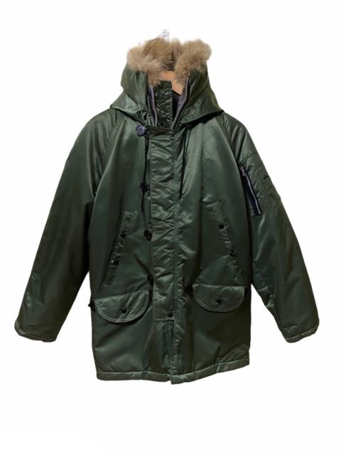 Other Designers Vintage - Vintage N3B Corinth Mfg Military Arctic Parka Furred Hood