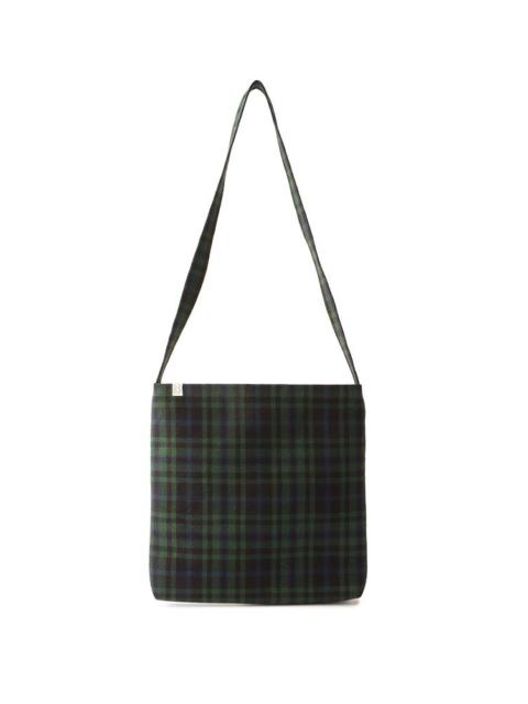 visvim RECORD BAG BUFFALO CHECK GREEN