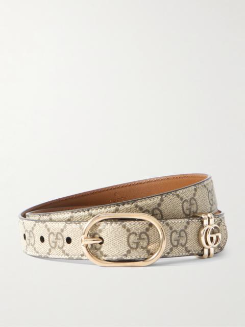 GUCCI Printed Coated-canvas Belt