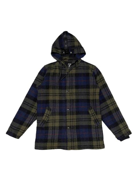 Other Designers Johnson Woolen Mills - Vintage Johnson Woolen Mill Wool Plaid Hooded Jacket