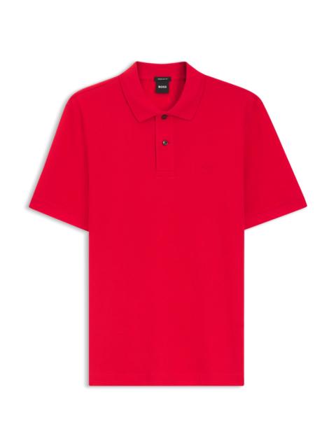 BOSS PALLAS POLO SHIRT IN COTTON PIQUÉ WITH EMBROIDERED LOGO