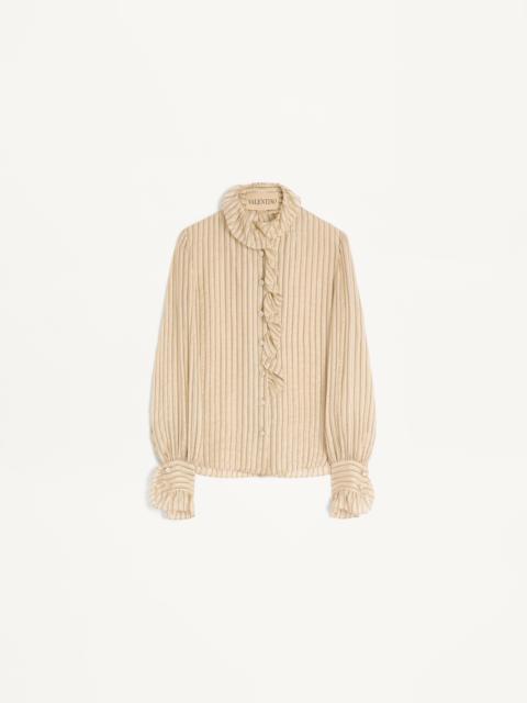 Valentino SEERSUCKER LAMÉ SHIRT
