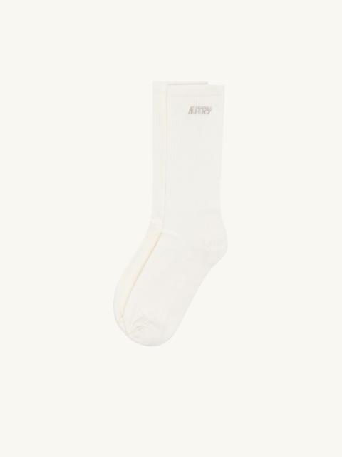 AUTRY COTTON TERRY SOCKS WITH LUREX LOGO