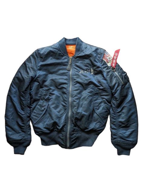 Other Designers Vintage - MA-1 SLIM FIT IN SAGE ALPHA INDUSTRIES BOMBER JACKET