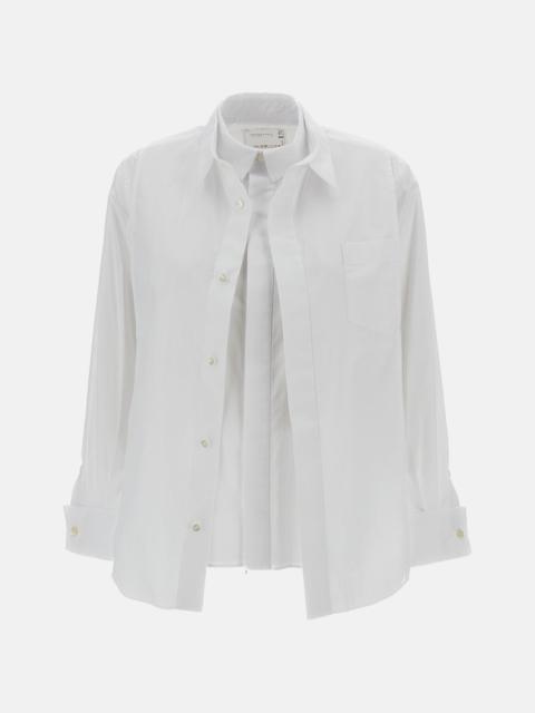 sacai Sacai Women Sacai Women Hybrid Poplin Shirt