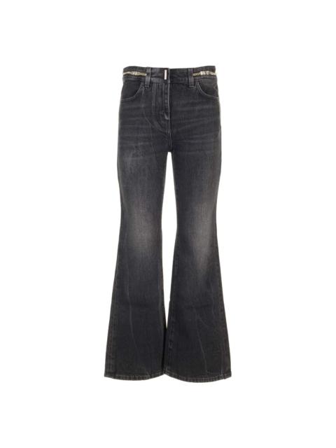 Givenchy Boot Cut Cropped Jeans
