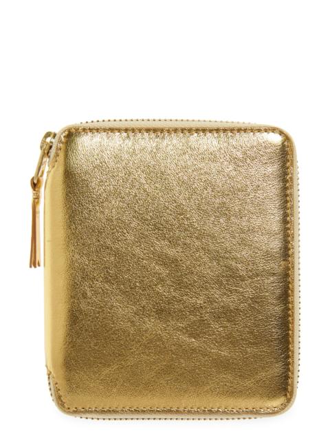 Comme Des Garçons Comme des Garçons Wallets Metallic Leather Wallet in Gold at Nordstrom