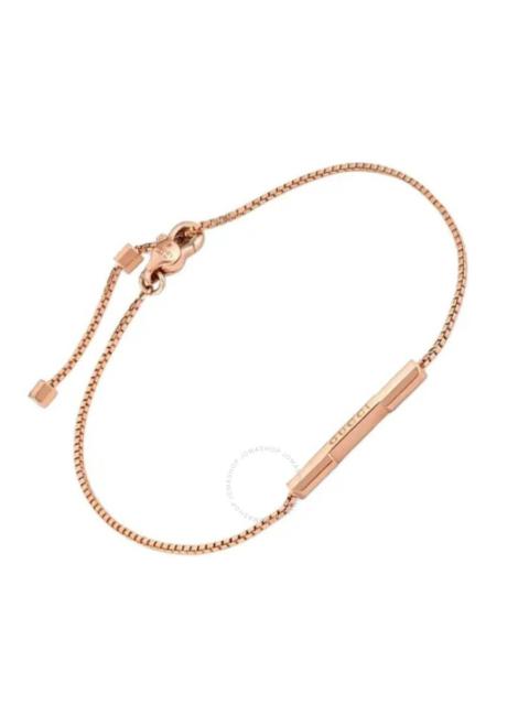 GUCCI Link to Love Bracelet with 'Gucci' Bar in Rose Gold