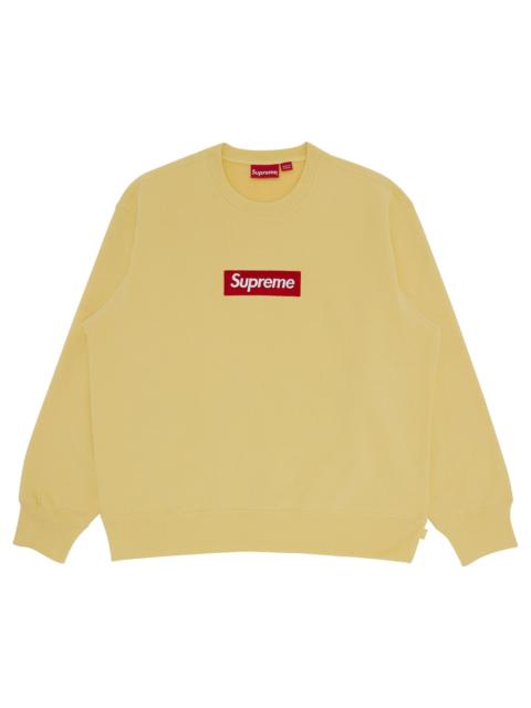 Supreme Supreme Box Logo Crewneck 'Pale Yellow'