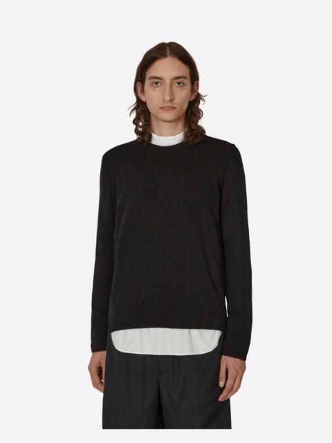 BLACK COMME des GARÇONS Asymmetric Pullover Black