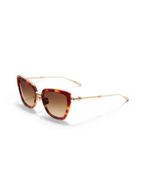 Valentino Valentino DAYDREAM II Brown Gradient Butterfly Ladies Sunglasses VLS-165 B 53
