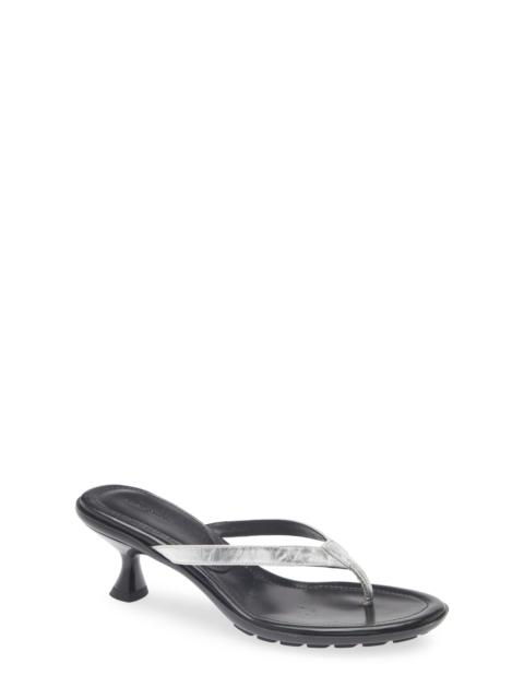 Mansur Gavriel Mansur Gavriel Mari Kitten Heel Sandal in Silver at Nordstrom
