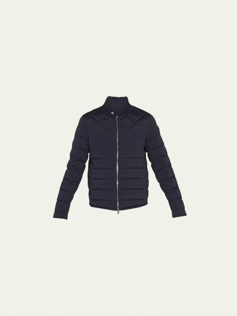 Moncler Men's Choquart Down Biker Jacket